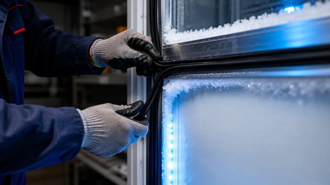 Cold room door seal maintenance